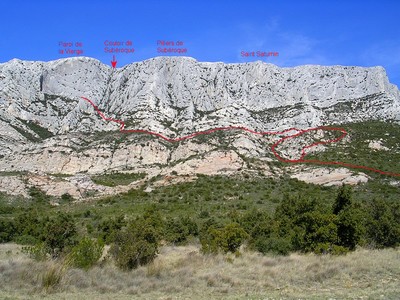 Sainte Victoire: Paroi de la Vierge Sainte Victoire: Paroi de la Vierge