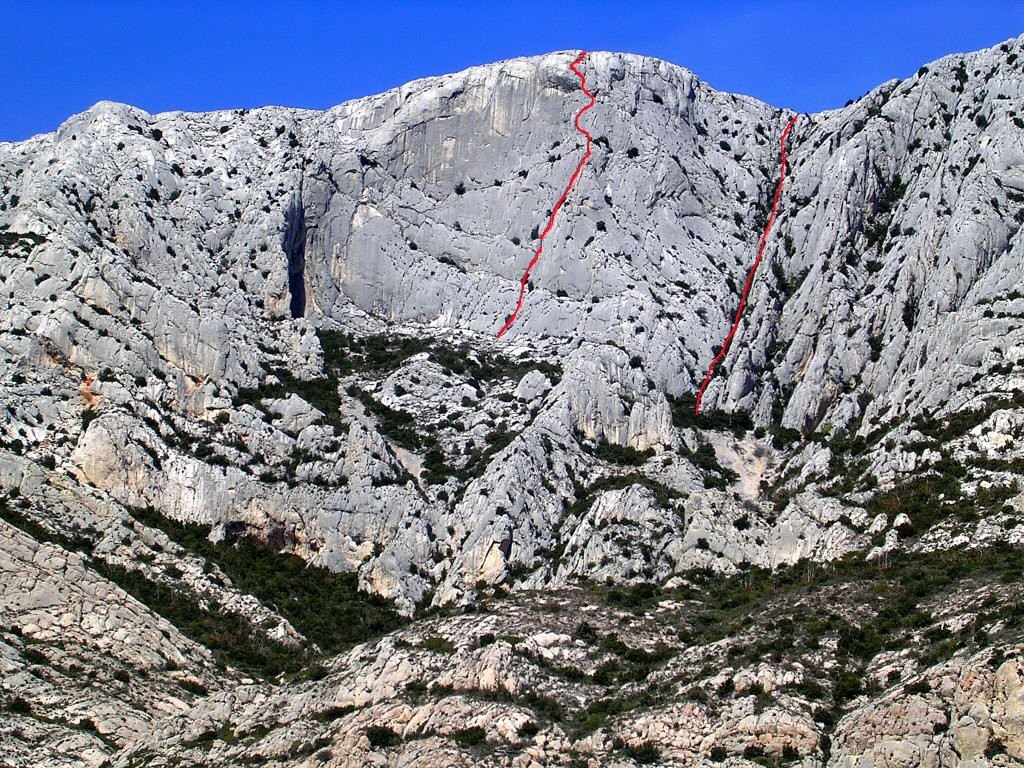Sainte Victoire: Paroi de la Vierge