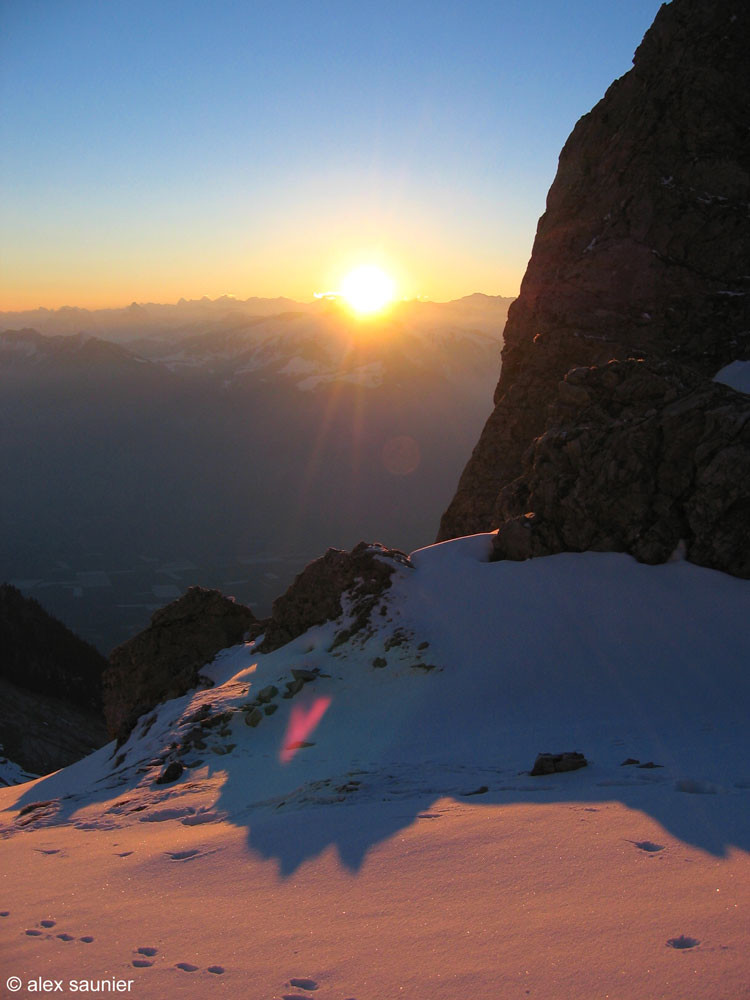 Lever de soleil sur le Grammont