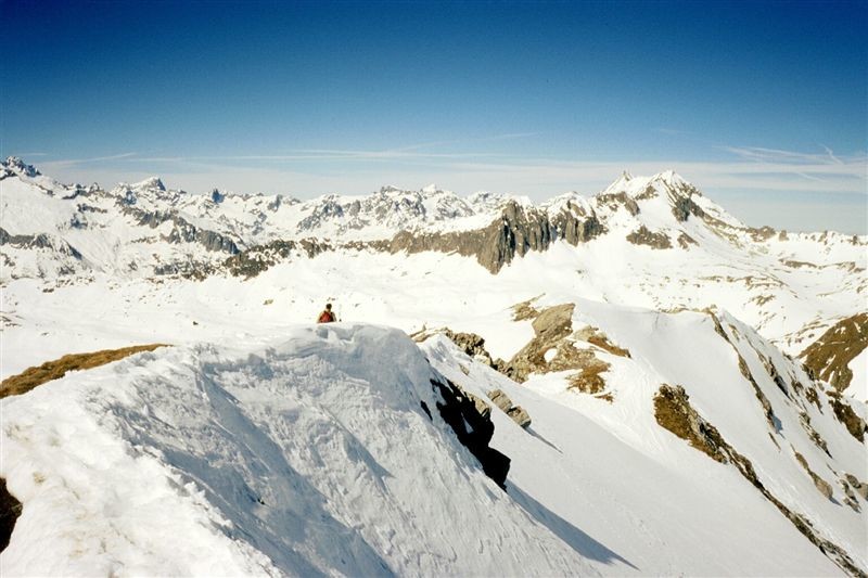Panorama dalla vetta del Tumsli