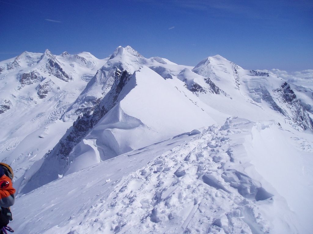 Castore e Polluce dal Breithorn