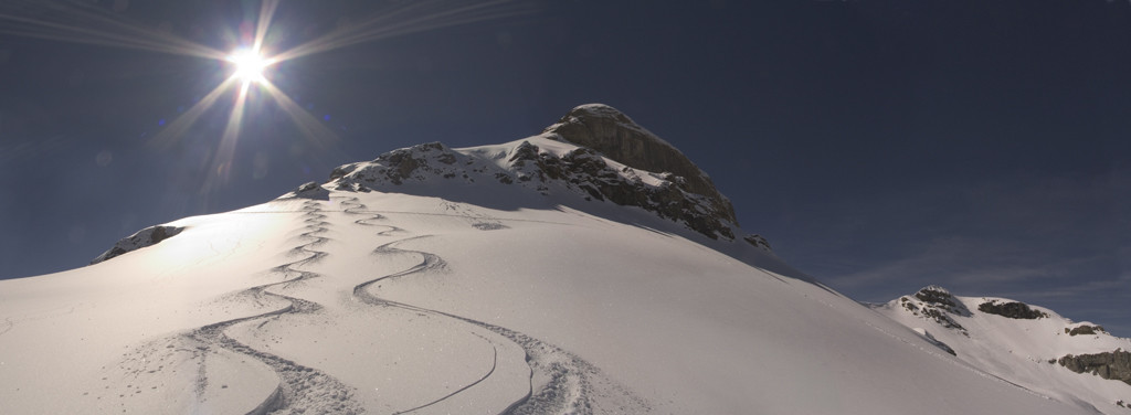 Travèrse sur le replat N du Schwarzhorn
