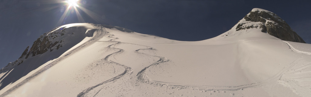 Pente sommitale du Schwarzhorn