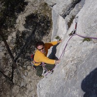 R.Pirali dans "Face de Frinvillier" à Plagne, Suisse.