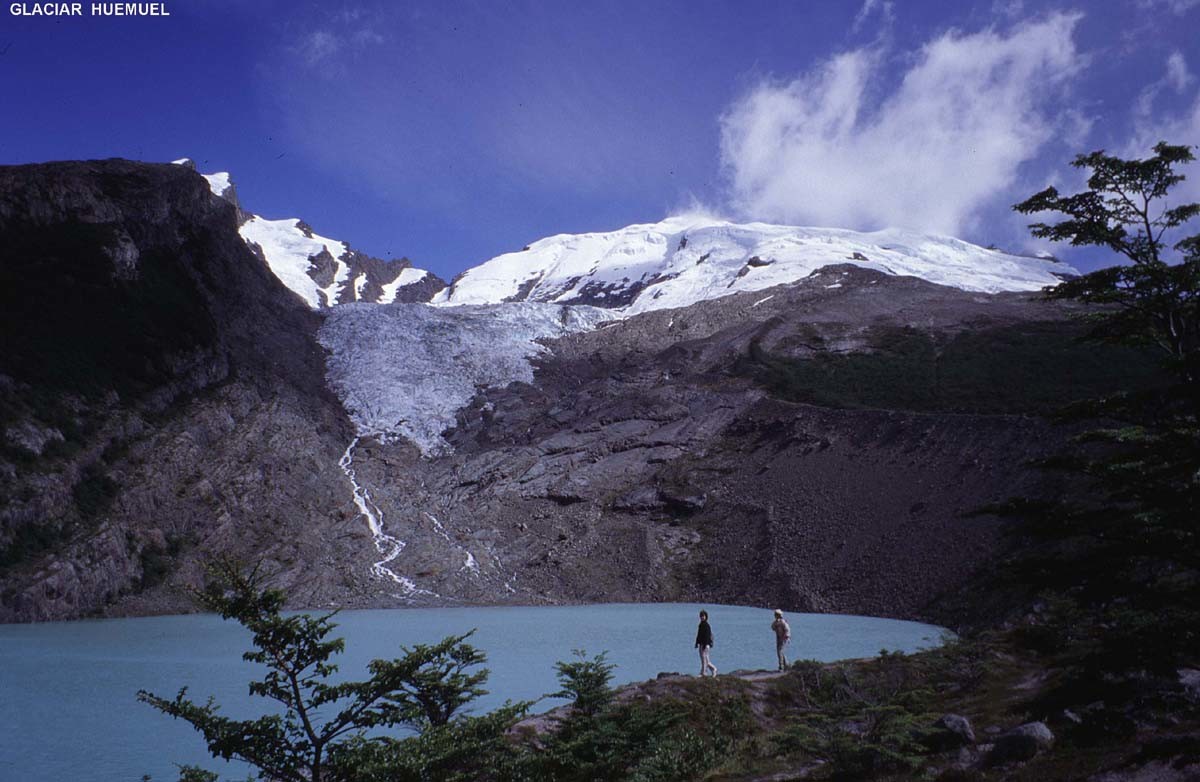 Laguna et Glaciar Huemuel, massif du Fitz Roy