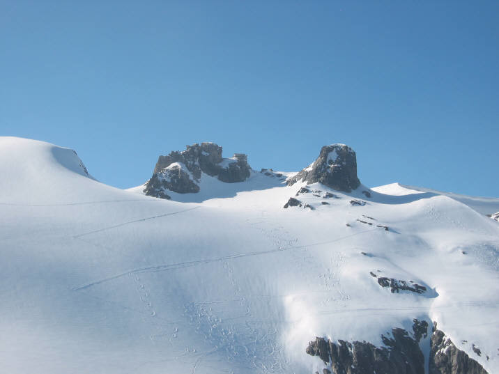 Planura Hutte vista dal Sandpass