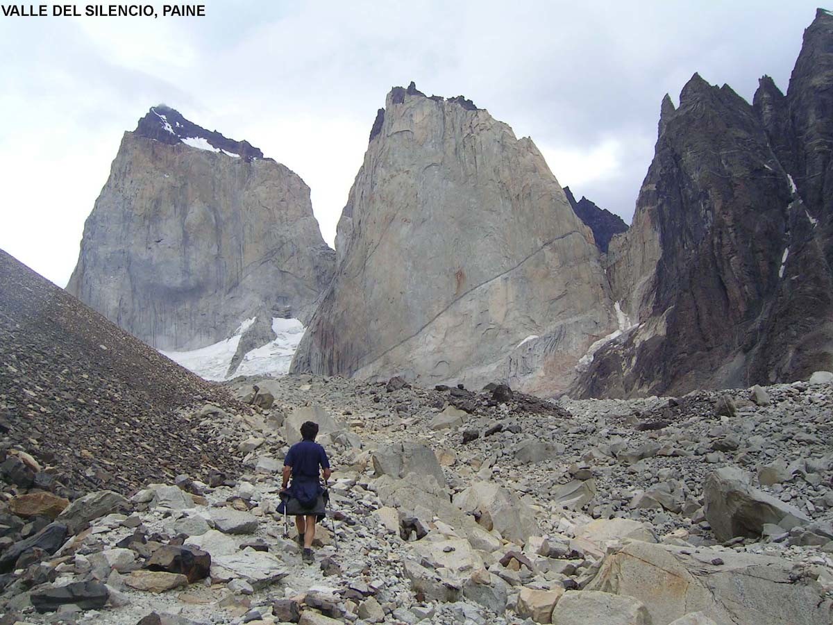 Valle del Silencio et Cerro Escudo, massif du Paine
