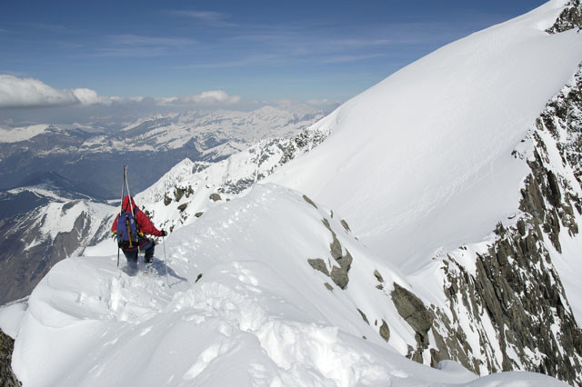L'arête de la Bérangère versant glacier d' Armancette