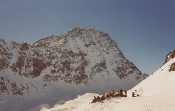 Mont Gelé - l'arête NW a droite