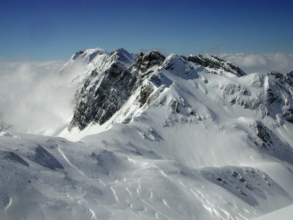 Depuis le sommet de l'Enbrevetta vers l'ouest