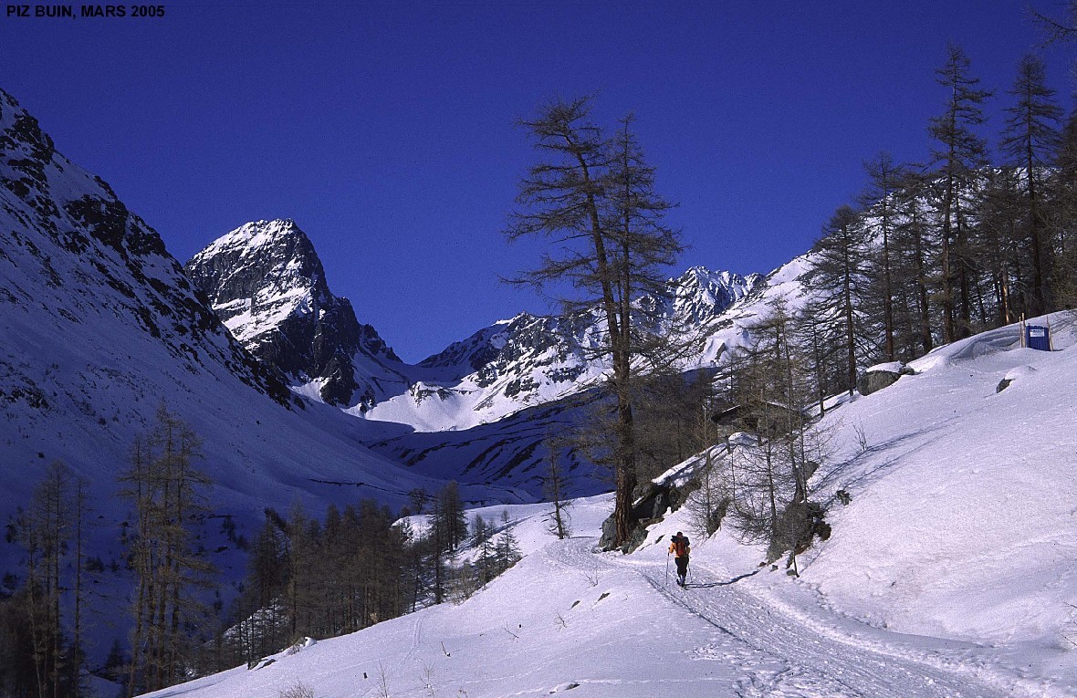 Piz Buin vu de la montée à la Chamanna Tuoi