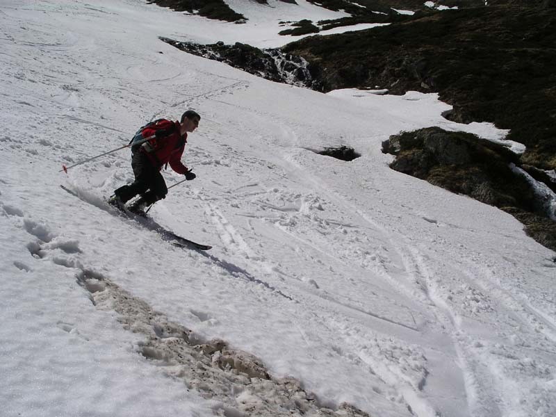 Benoit dans la descente du Port de Benasque