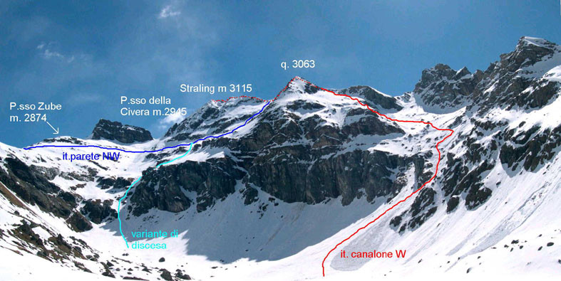 Versante settentrionale della Straling