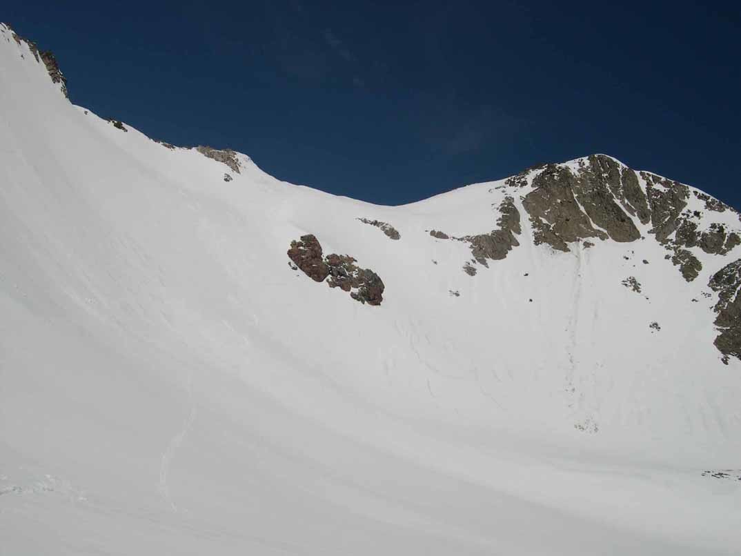 col de l'amiante depuis le sud