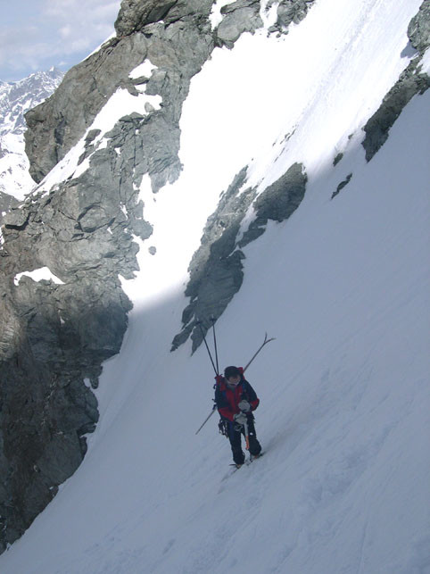 Salita nel couloir d'Annibal al Mont Velan