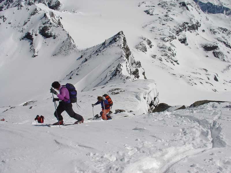 Arrivo in vetta alla Pointe du Bouchet