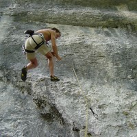 R.Pirali chute dans "Fishcale" à "L'An 2000" à Orvin, Suisse.