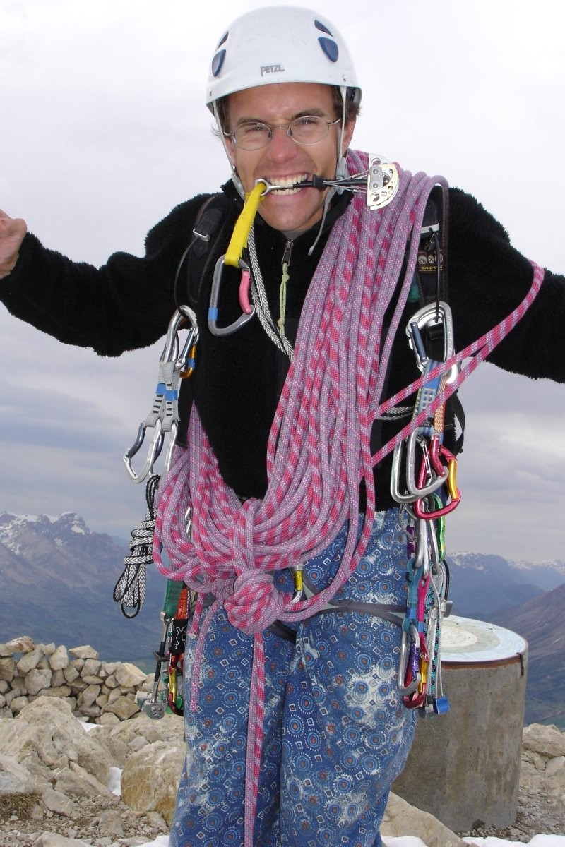 David au sommet de la desmaison