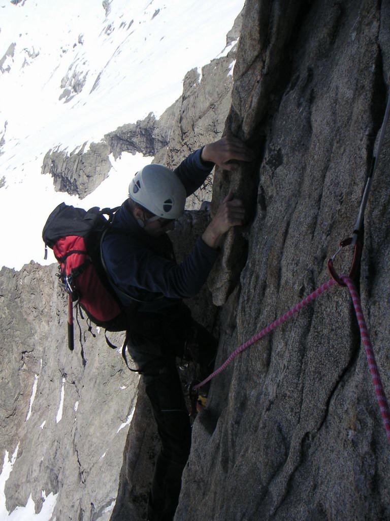 Christophe en termine avec la dernière longueur raide