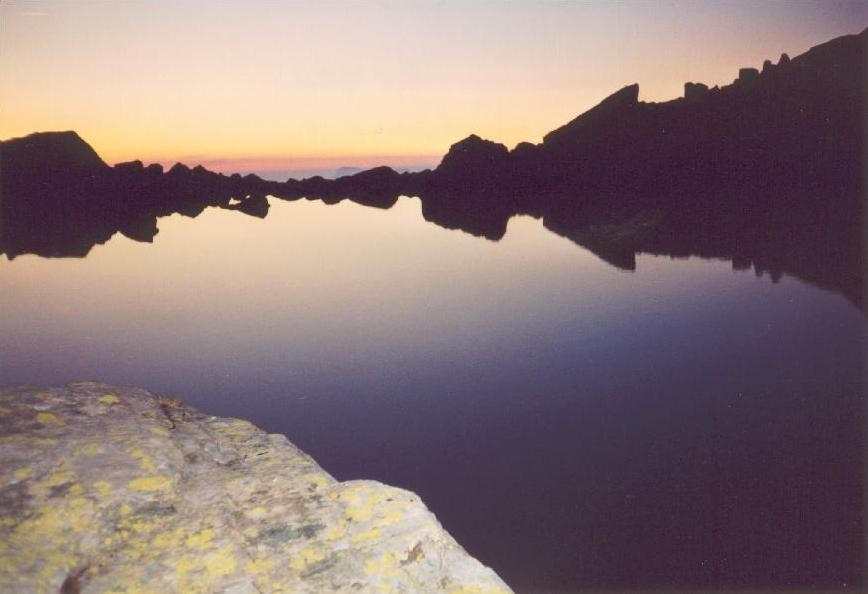 Coucher de soleil au Lac Blanc