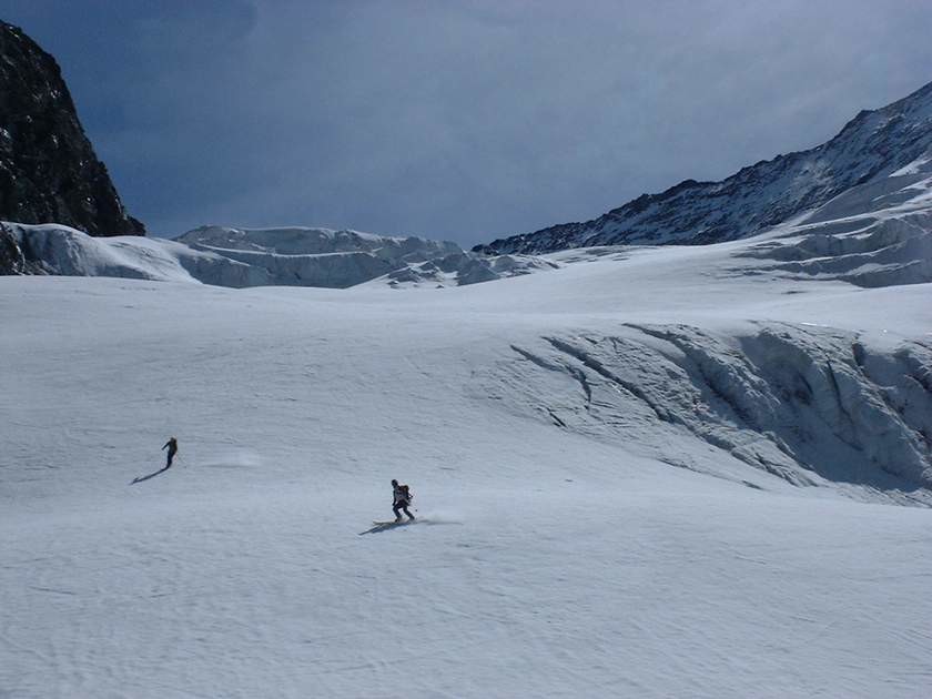 Mont Pourri Rimaye Glacier du Geay vers 2950m