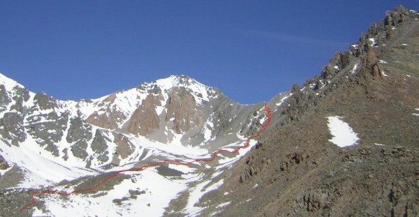 Route up to Adygene pass