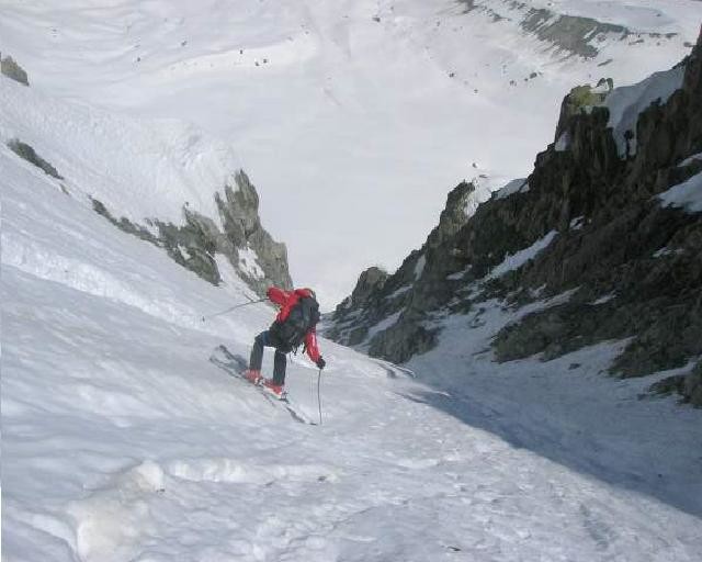 Couloir nord du col de la Pyramide