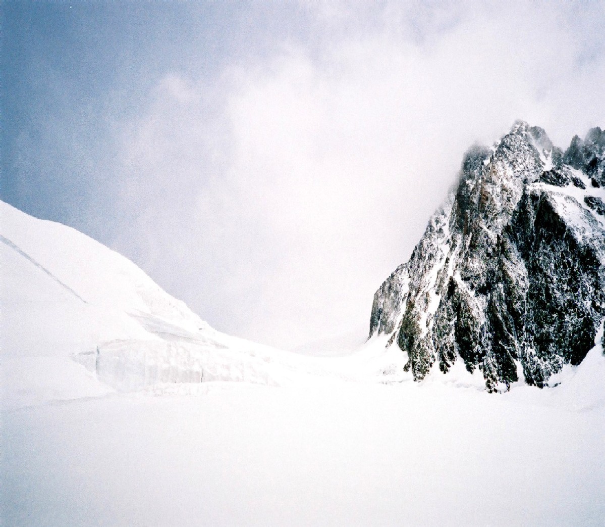 Avant le col, aiguille des glaciers