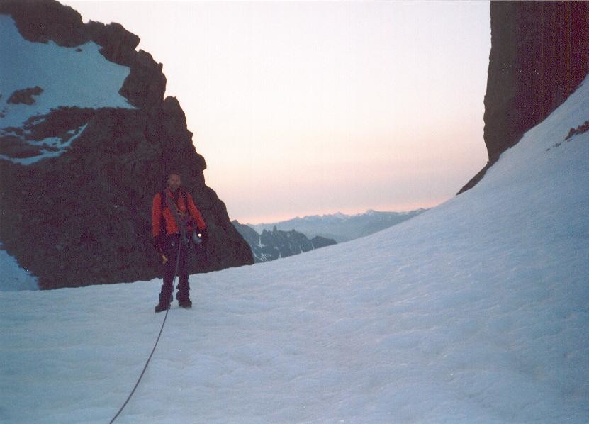 Nico au col des Avalanches