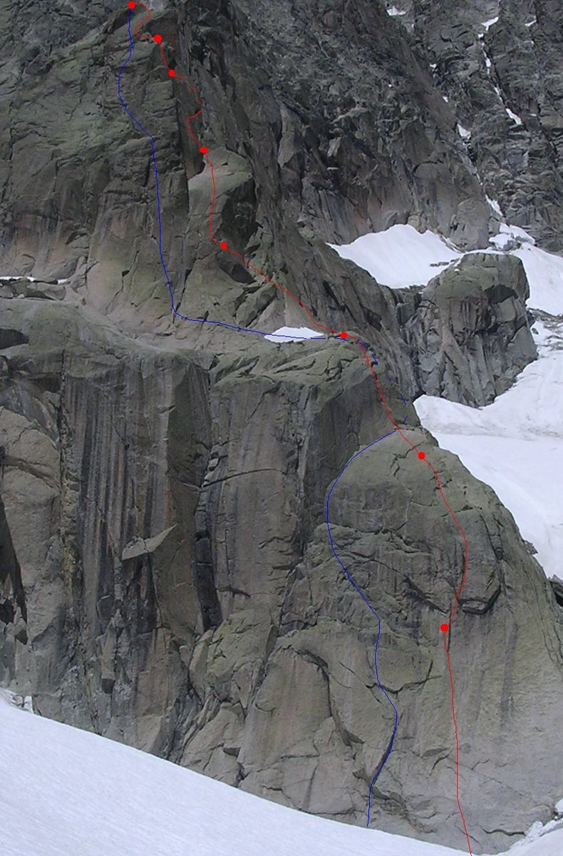 Première Tour de l'arête S de Blaitière