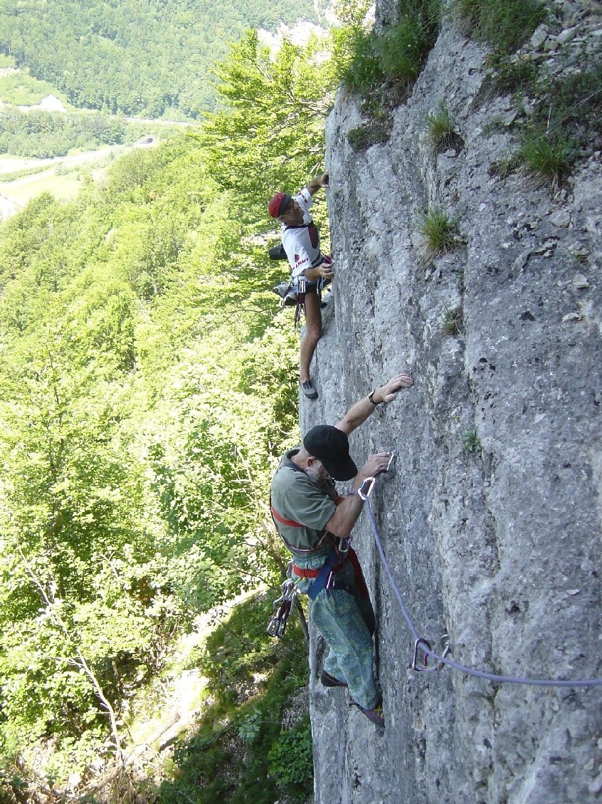 P.Girardin et C. Rémy dans "Paulet" à Plagne, Suisse.