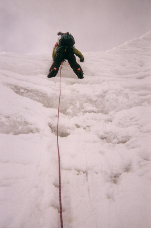 Gioberney - voie du mur de glace - passage du mur