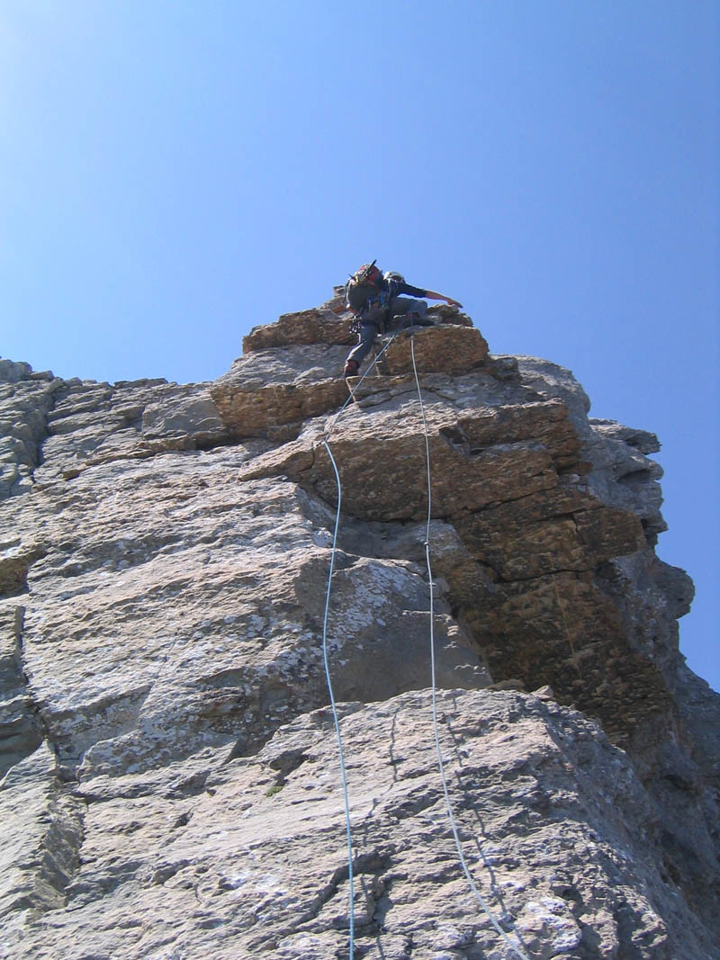 quelque part sur l'arete NO du petit astazou