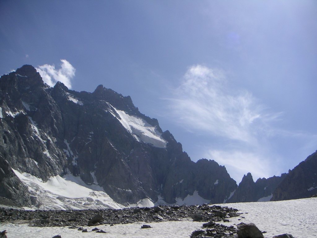 Versant N de l'Ailefroide et arête de Coste Rouge