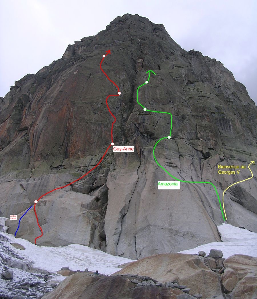 Pointe des Nantillons, face SE