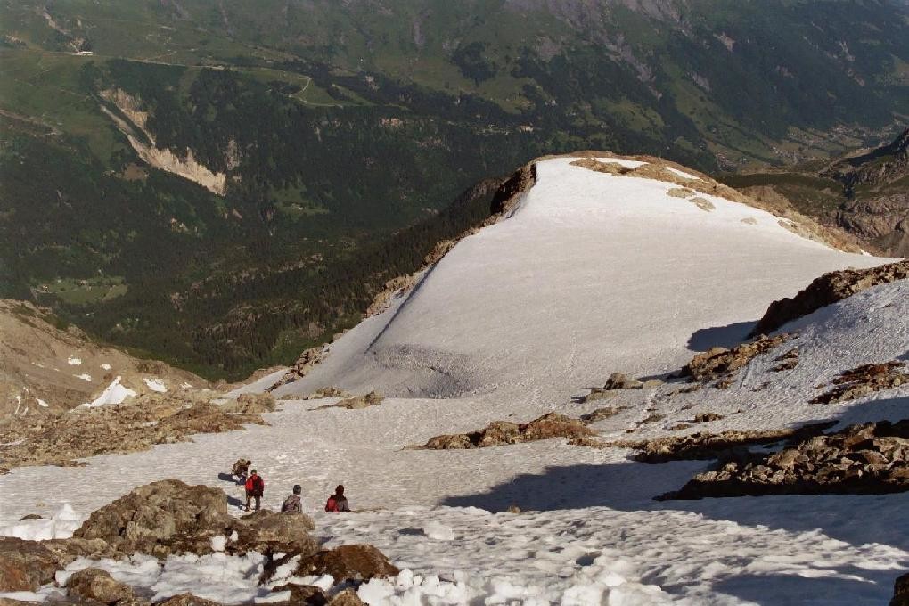 début de la descente