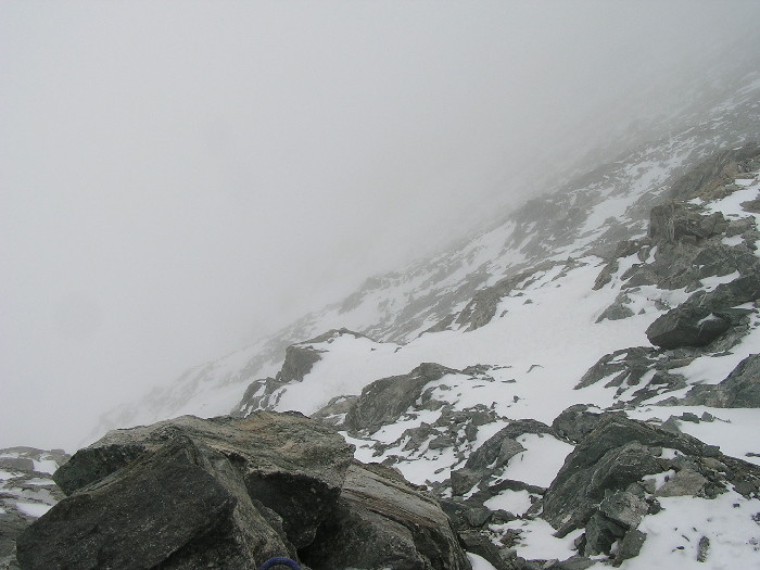 Face nord de la barre des écrins
