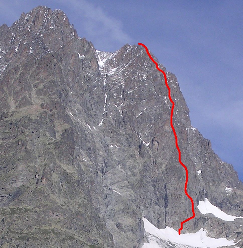 Trois Dents du Pelvoux, pilier Est