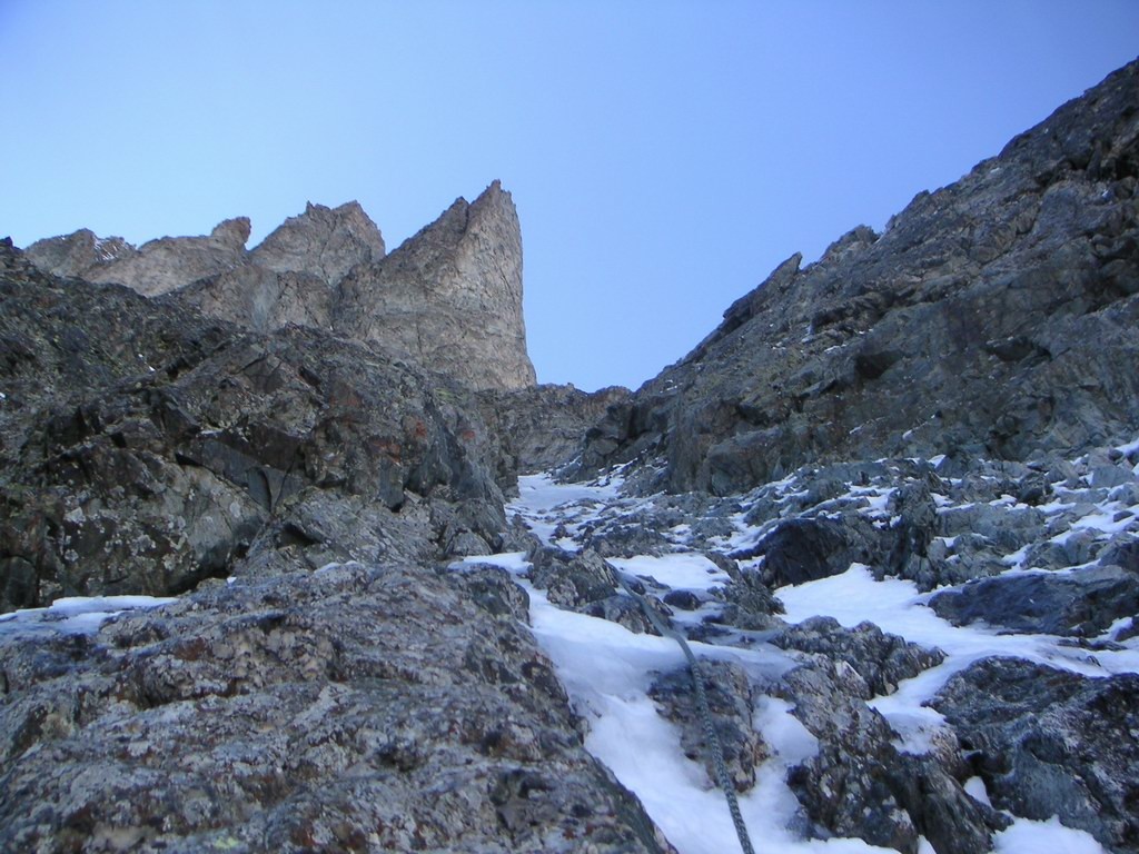 Un petit couloir mixte avant de revenir dans le raide
