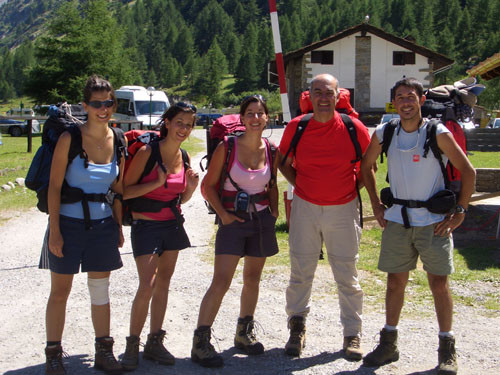Au départ vers le refuge Vitore Emanuele (Gran Paradiso)