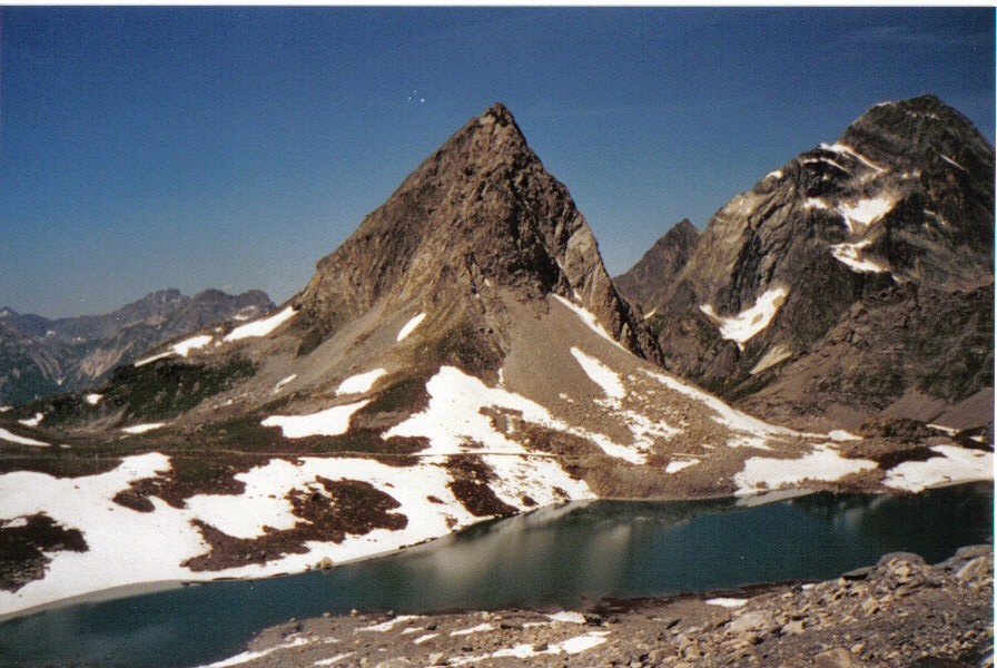 L'aiguille de la Vanoise et le Lac Blanc
