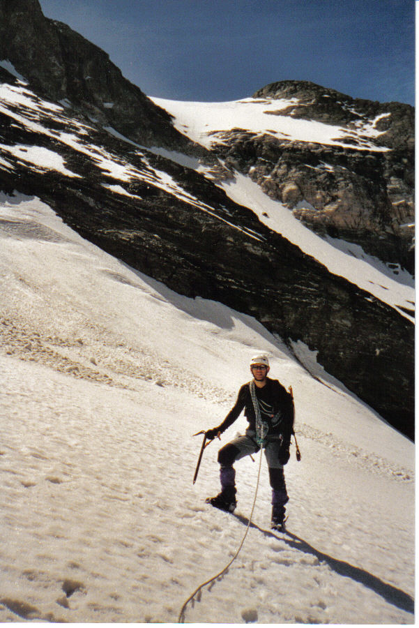 philippe sur le Glacier des Grands Couloirs