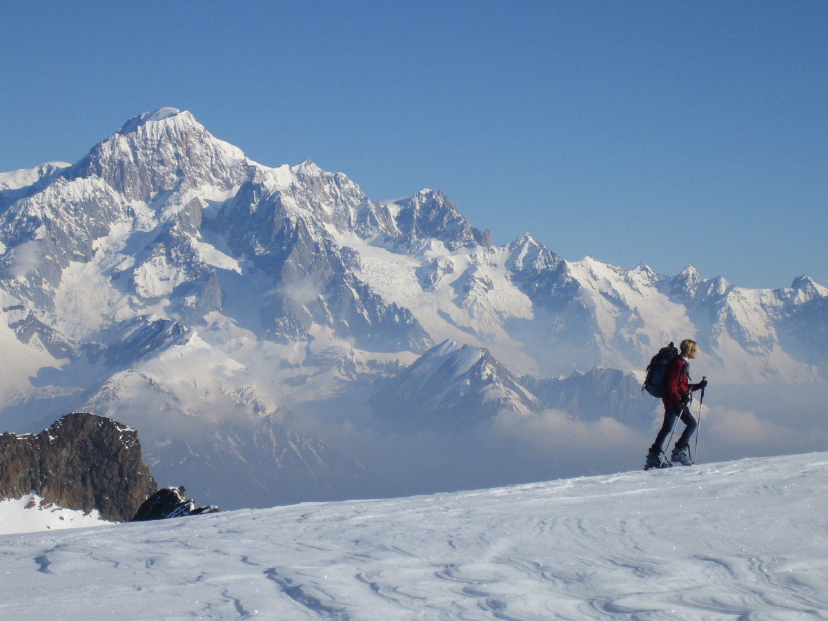 P'tit Bouchon devant le Mont Blanc