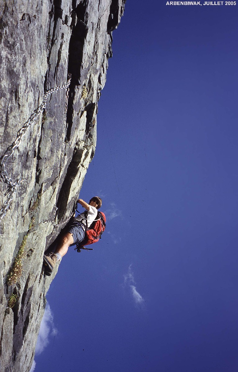 Via Ferrata d'accès à l'Arbenbiwak
