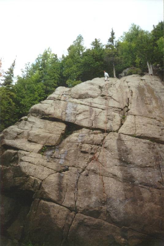 Centre du massif Chico à Val-David (nord de Montréal, Québec, Canada).