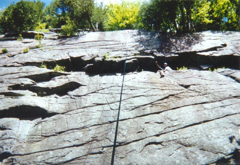 Zone ?? du massif du Mont-King à Val-David (nord de Montréal, Québec, Canada).