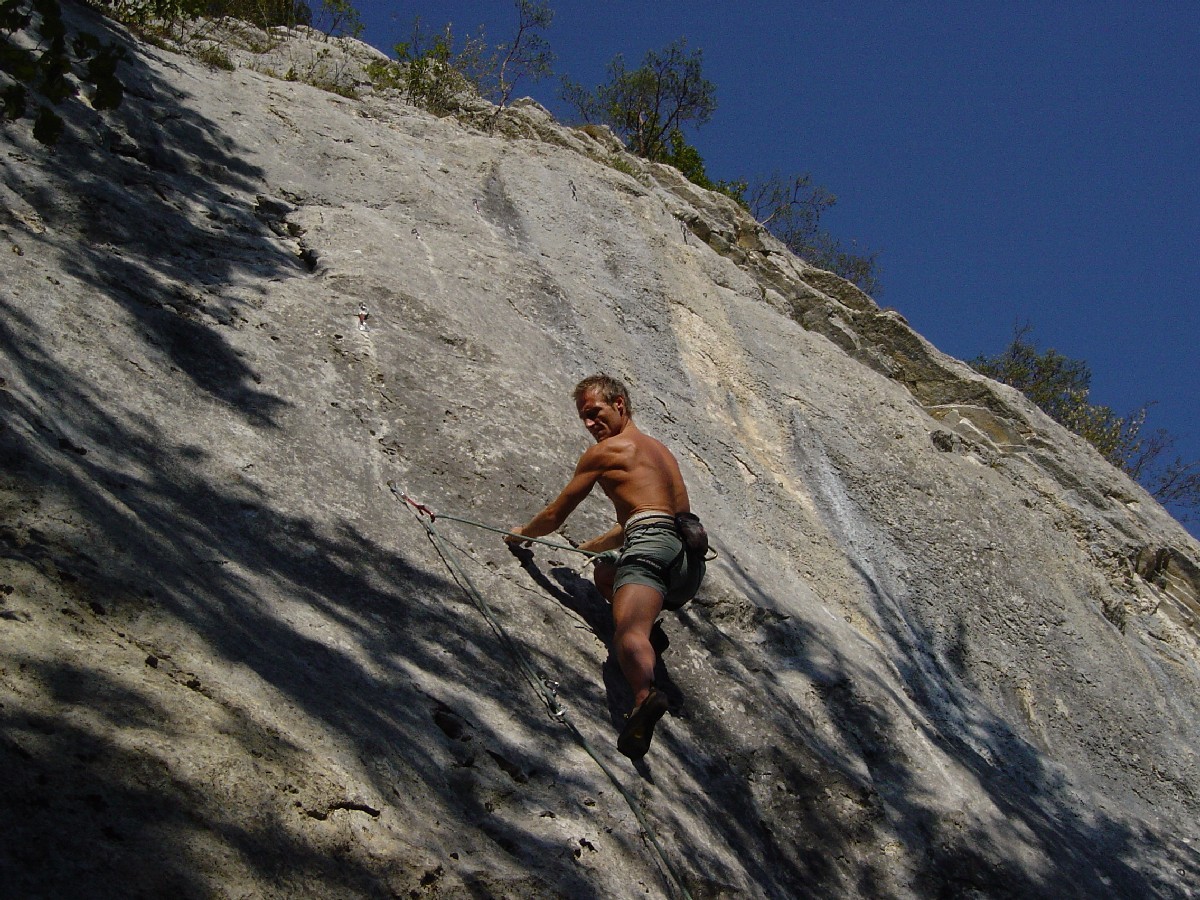 Renato dans "Boursin" au secteur "Vachkiri" à Plagne, Suisse.
