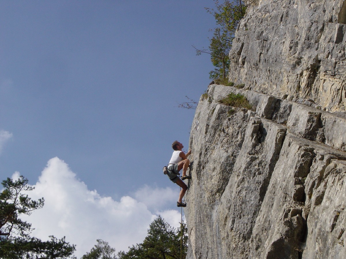 Renato dans "Boursin" au secteur "Vachkiri" à Plagne, Suisse.