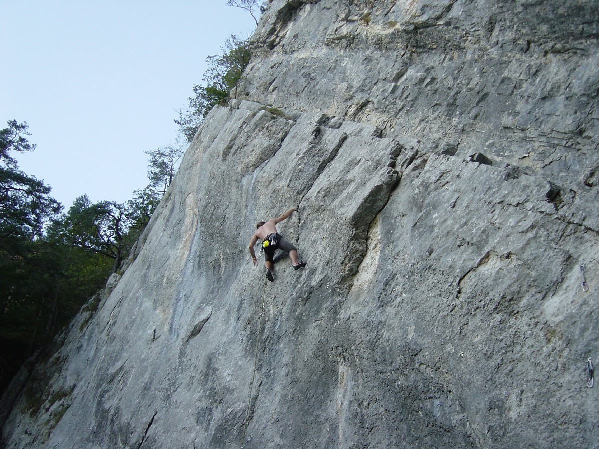 Hans-Christian dans "Caprice des Dieux" au secteur "Vachkiri" à Plagne, Suisse.