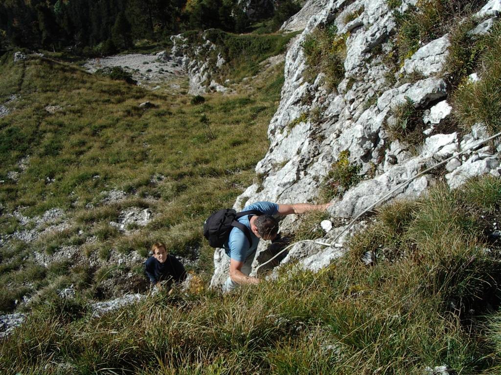 Charassons, le pas avec corde fixe